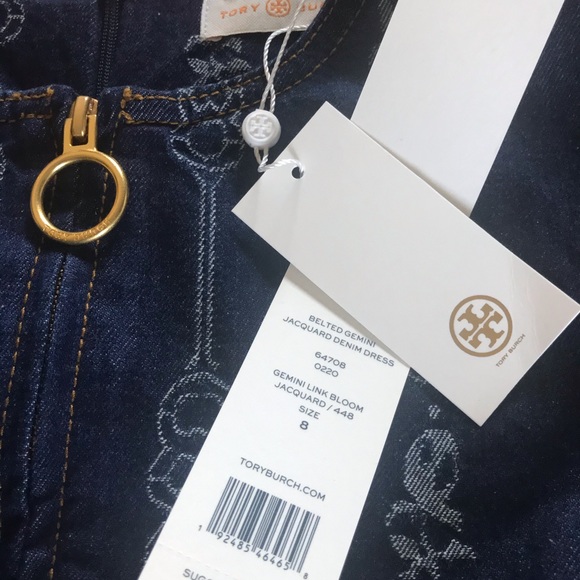 Tory Burch Sleeveless Denim Dress - Picture 2 of 5